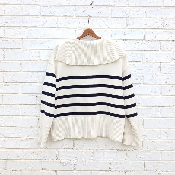Zara Stripe Pullover Knit Sweater Small - Picture 7 of 7